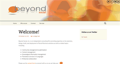Desktop Screenshot of beyondsocial.biz
